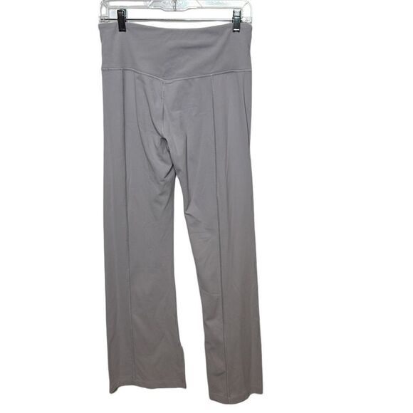 Athleta Flare Leg High Rise Leggings In Grey Lavender. Size Medium. - Picture 6 of 12